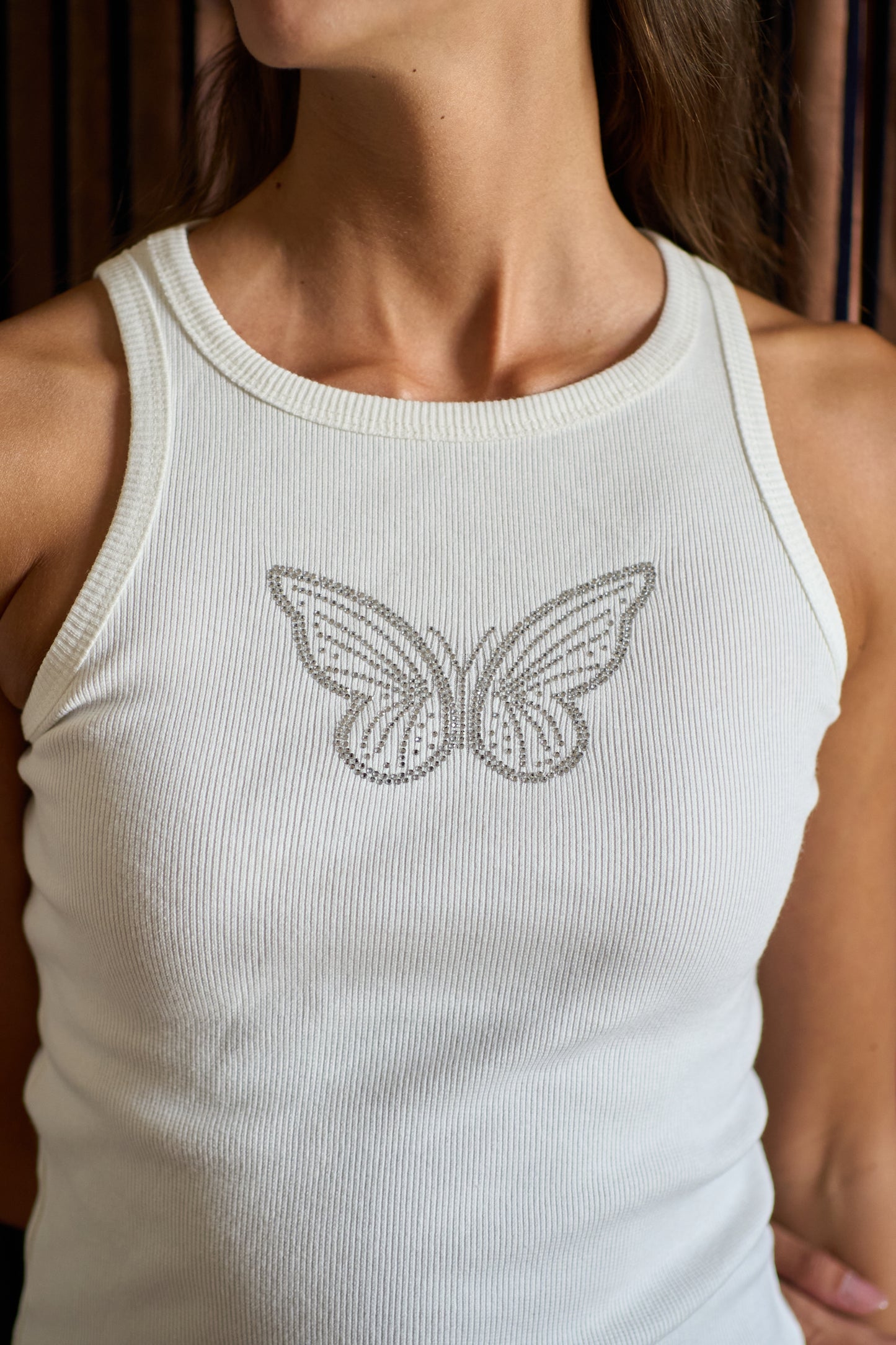 The Silver Butterfly Tank Top
