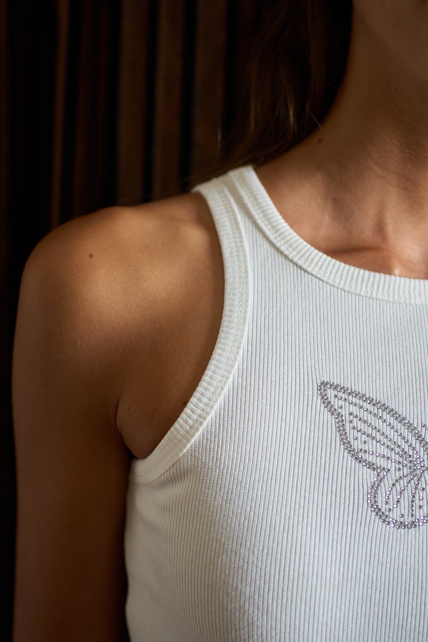 The Silver Butterfly Tank Top