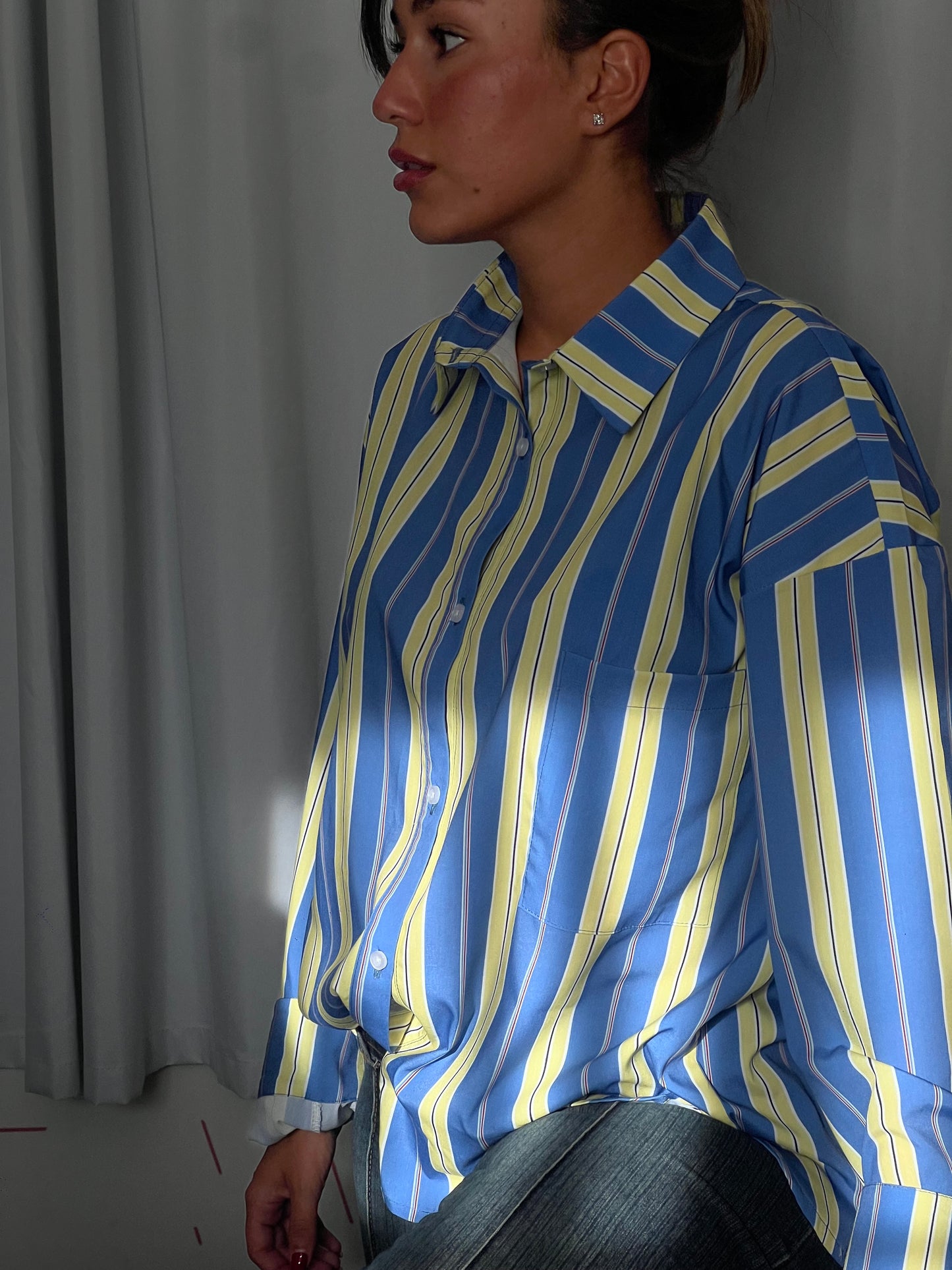 The blue poplin shirt